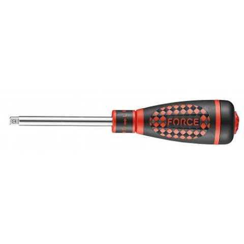 1/4 Рукоятка для головок трещоточная с резиновой ручкой L=193 мм (FORCE 8149)