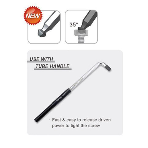 Набор ключей шестигранных с шаром TOPTUL 1,5-10мм 11ед. супердлинных в чехле GPAQ1101