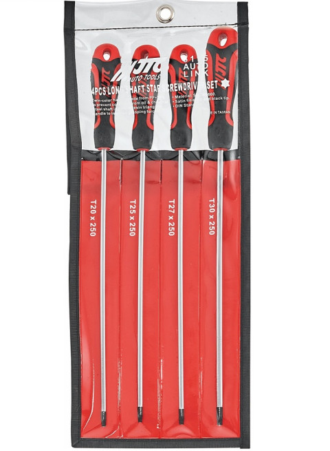 Набор отверток удлиненных TORX T20-T30 4ед
