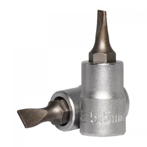 1/4 Головка-бита шлицевая (SL) 5.5 мм, L=32 мм (FORCE 32332055)