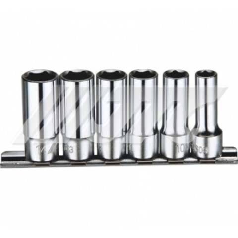Набор головок торцевых средней глубины 3/8&quot; 6гр.8-14мм 6ед.