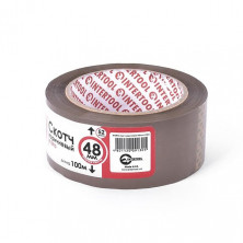Скотч коричневый 48мм*100м*52мкм INTERTOOL KT-0913