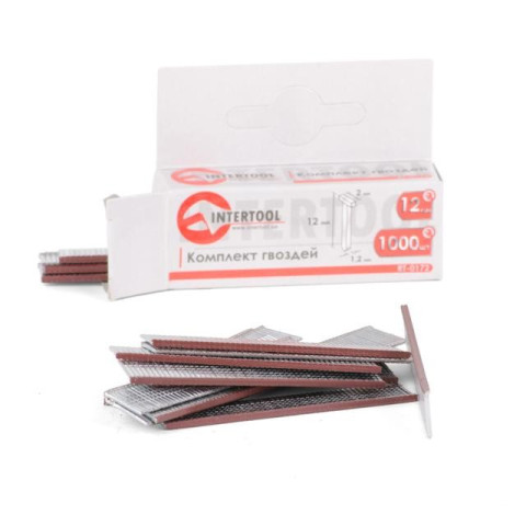 Комплект гвоздей 12мм под пистолет RT-0105, RT-0120, RT-0202 INTERTOOL RT-0172