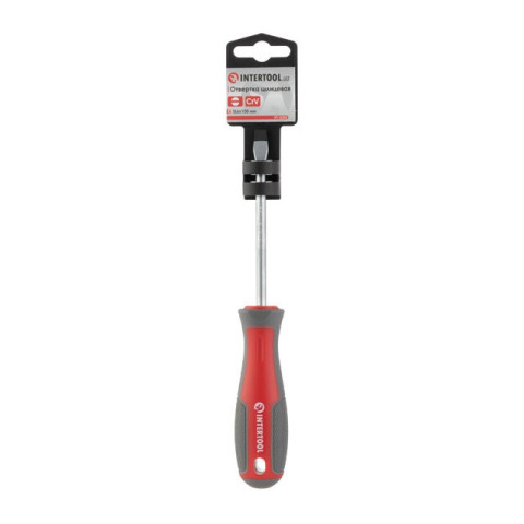 Отвертка шлицевая SL6.0*100 мм, CR-V INTERTOOL VT-3310
