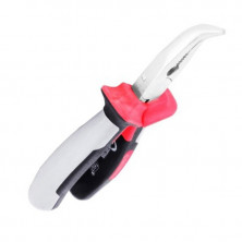 Щипцы удлиненные изогнутые 160 мм CrV с изолированными рукоятками INTERTOOL NT-0223