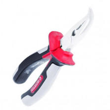 Щипцы удлиненные изогнутые 160 мм CrV с изолированными рукоятками INTERTOOL NT-0223