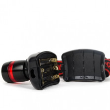 Фонарь налобный светодиодный сверхмощный, три режима работы, 3 Вт, батарейки 3 ААА. INTERTOOL LB-0303