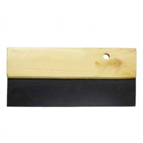 Шпатель резиновый 200мм с деревянным держателем INTERTOOL KT-2012