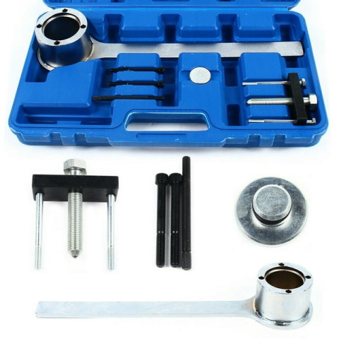 Набор инструментов для снятия шкива колнвала Jaguar, Land Rover 5 предметов(3.2, 3.5, 4.0, 4.2, 4.4 V8), в кейсе ROCKFORCE RF-906G19