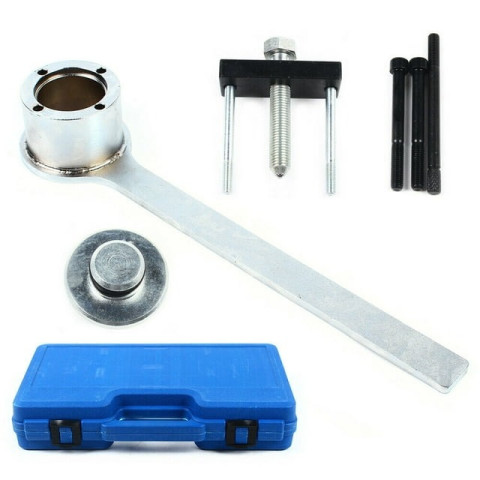 Набор инструментов для снятия шкива колнвала Jaguar, Land Rover 5 предметов(3.2, 3.5, 4.0, 4.2, 4.4 V8), в кейсе ROCKFORCE RF-906G19