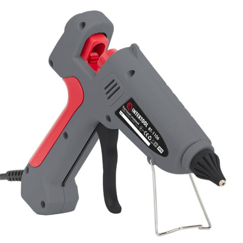 Пистолет клеевой 100(300)Вт, 230В, 215-230°C под стержни 10.8-11.5мм, 13-30 г/мин., выключатель INTERTOOL RT-1106