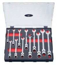 Набор ключей трещоточных шарнирных 12 пр. (код K51210F)