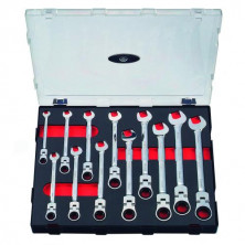 Набор ключей трещоточных шарнирных 12 пр. (код K51210F)