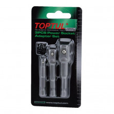 Набор переходников под шуруповерт 1/4" 3ед. TOPTUL (1/4", 3/8", 1/2") GAAR0301