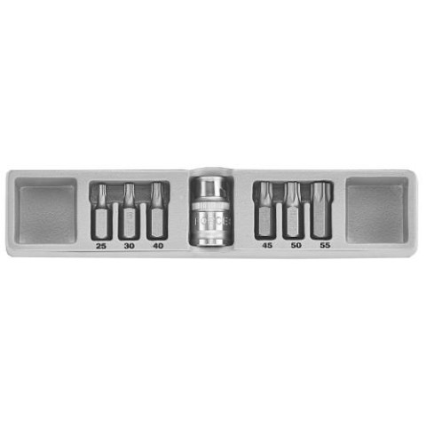 1/2 Набор бит Torx 10 мм 7 пр. (Т25-Т55) (FORCE 4074)