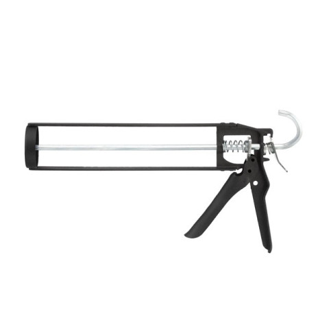 Пистолет для выдавливания герметиков рамообразный усиленный, 225мм, "скелет" INTERTOOL HT-0030