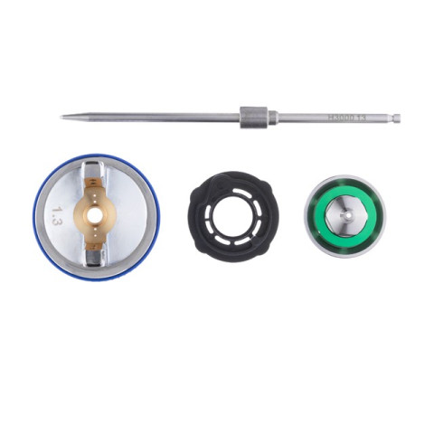 Комплект форсунки 1.3мм для краскопультов HVLP II PT-0100, РТ-0105, РТ-0105D (дюза, воздушная головка, игла) INTERTOOL PT-2113