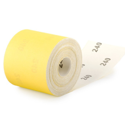 Шлифовальная шкурка на бумажной основе К240, 115мм*50м. INTERTOOL BT-0825