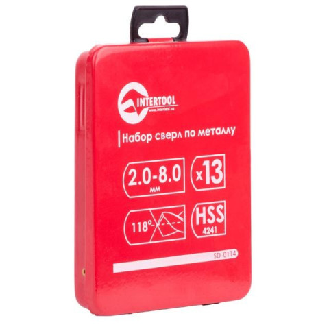 Набор сверл по металлу HSS INTERTOOL SD-0114