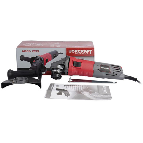 Шлифмашина угловая WORCRAFT AG08-125S