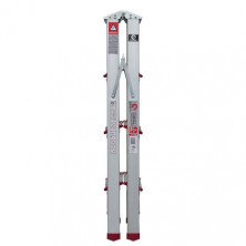 Стремянка алюминиевая двухсторонняя 4 ступени, высота 880мм INTERTOOL LT-1104