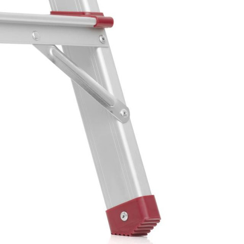 Стремянка алюминиевая двухсторонняя 4 ступени, высота 880мм INTERTOOL LT-1104