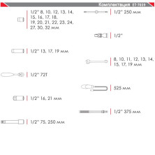 Профессиональный набор инструментов INTERTOOL ET-7039