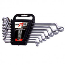 Набор ключей накидных отогнутых на 75° в пластиковом держателе 8 пр. (6-22 мм) (код 20-8MP)