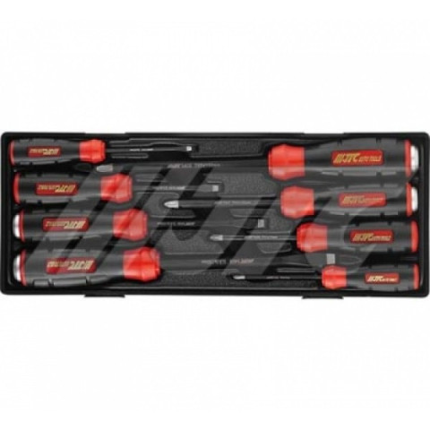 Набор отверток PH0-PH3, SL3.0-SL8.0 c алмазным жалом 8ед.