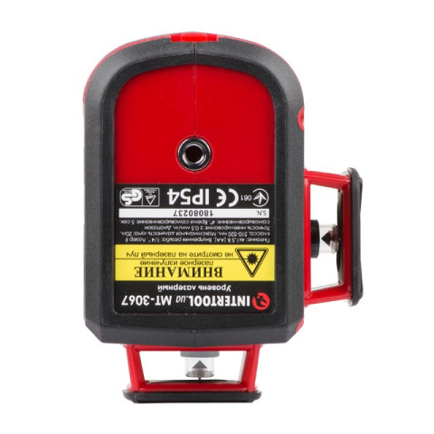 Уровень лазерный 360 град, 3 лазерные головки, зеленый лазер INTERTOOL MT-3067