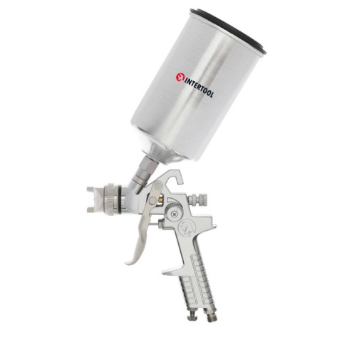 Краскопульт пневматический HVLP, верхний металлический бачок INTERTOOL PT-0107