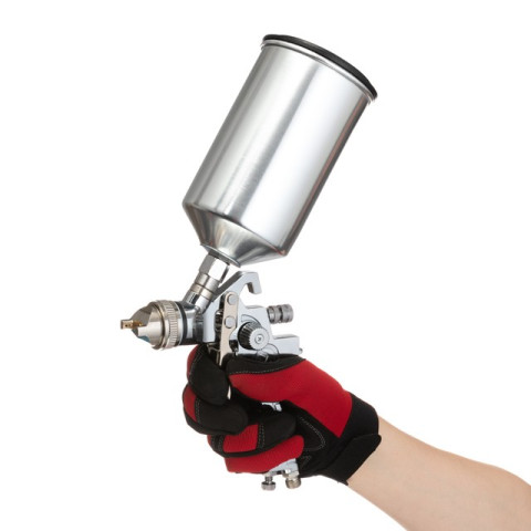 Краскопульт пневматический HVLP, верхний металлический бачок INTERTOOL PT-0107