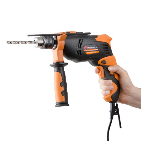 Дрель ударная 600Вт, 0-3000об/мин,1.5-13мм INTERTOOL WT-0106