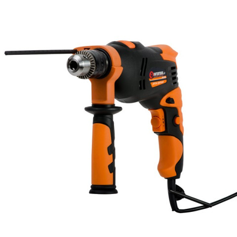 Дрель ударная 600Вт, 0-3000об/мин,1.5-13мм INTERTOOL WT-0106