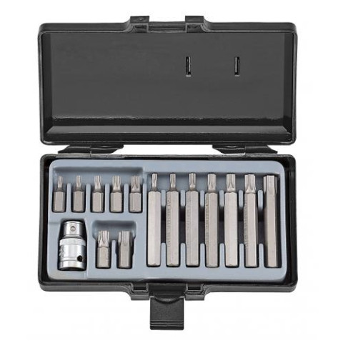 1/2 Набор бит Torx 10 мм 15 пр. (Т20-Т55) (FORCE 4156)