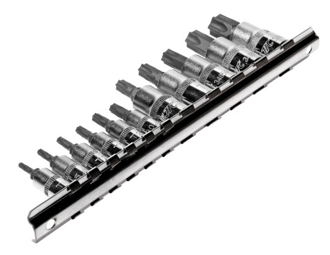 Набор головок с насадкой TORX Т10-Т60 с отвестием 1/4&quot; и 3/8&quot; 11ед.