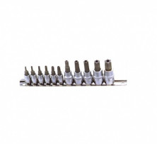 Набор головок с насадкой TORX Т10-Т60 с отвестием 1/4" и 3/8" 11ед.