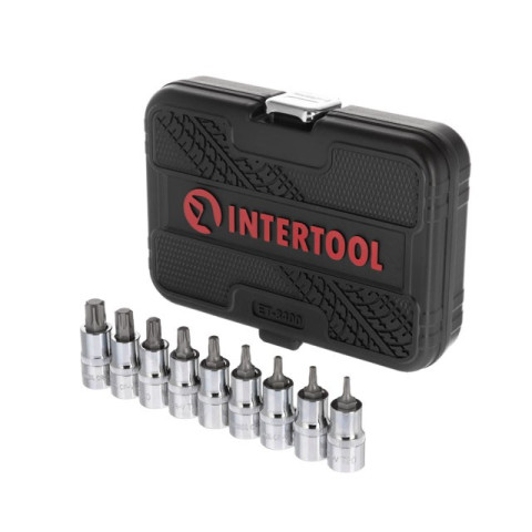 Набор бит TORX 1/2" T20-T60, 55мм, S2, STORM INTERTOOL ET-8400