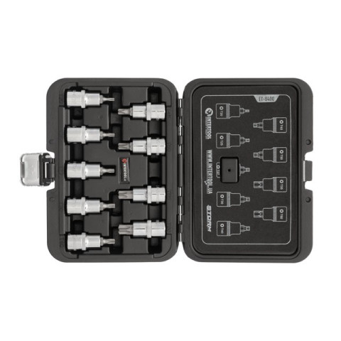 Набор бит TORX 1/2" T20-T60, 55мм, S2, STORM INTERTOOL ET-8400