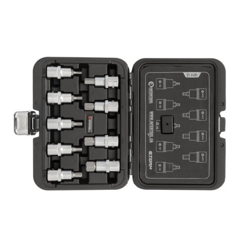 Набор бит HEX 1/2" 4-17, 55мм, S2, STORM INTERTOOL ET-8405