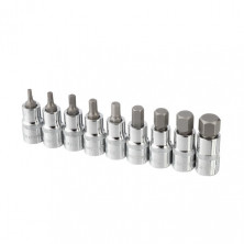Набор бит HEX 1/2" 4-17, 55мм, S2, STORM INTERTOOL ET-8405