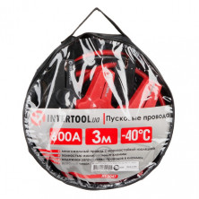 Пусковые провода 600А, 3м, до -40°C, чехол INTERTOOL AT-3047