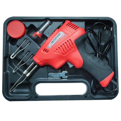 Паяльник импульсный с трансформатором, мощность 200Вт INTERTOOL RT-2003