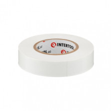 Лента изоляционная 0.15мм*17мм*20м белая INTERTOOL IT-0053