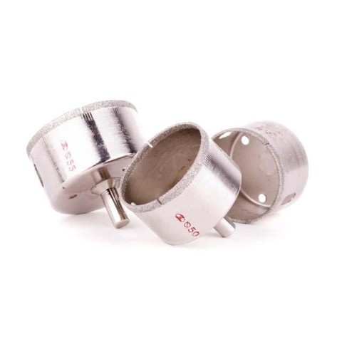 Сверло алмазное трубчатое по стеклу и керамике 55 мм INTERTOOL SD-0370