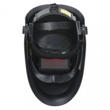 Маска сварщика "Хамелеон"плав.регулировка, класс светофильтра 1/1/1/2, 2сенс.,DIN9-13, 1/25000с, см.окно 100х50мм, сигн.низ.зар, реж. диагн., шлиф, РР INTERTOOL SP-0064