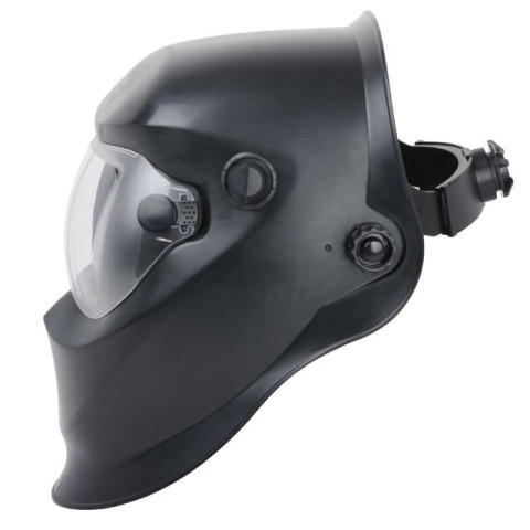 Маска сварщика "Хамелеон"плав.регулировка, класс светофильтра 1/1/1/2, 2сенс.,DIN9-13, 1/25000с, см.окно 100х50мм, сигн.низ.зар, реж. диагн., шлиф, РР INTERTOOL SP-0064