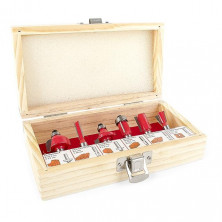 Набор фрез по дереву в деревянном кейсе INTERTOOL HT-0072