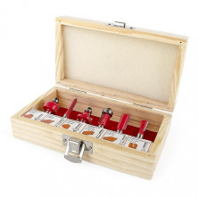 Набор фрез по дереву в деревянном кейсе INTERTOOL HT-0072