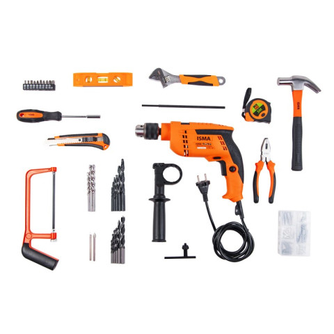 Набор инструментов с дрелью электрической,95пр.(220V,750W,0-2900об/мин),в кейсе IS-1095
